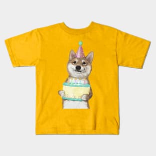 Birthday Fox Kids T-Shirt